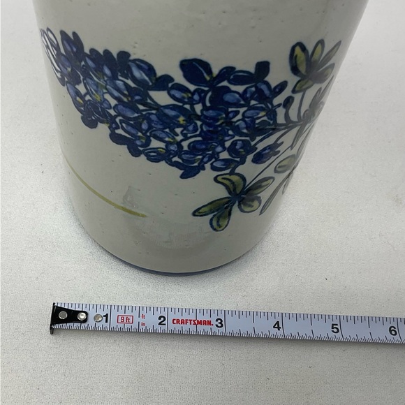 Rare TEXAS BLUEBONNET Louisville Stoneware Pottery Kentucky Crock - Picture 8 of 8